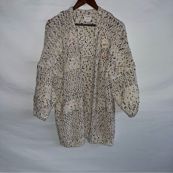 Amaryllis Women's Ashlee Nichols Collab Knit Open Sweater Cardigan - Picture 3 of 9